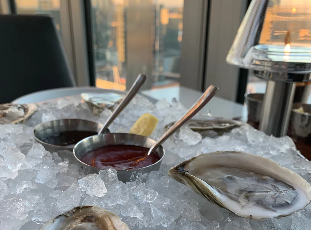 Oysters at Bourbon Steak